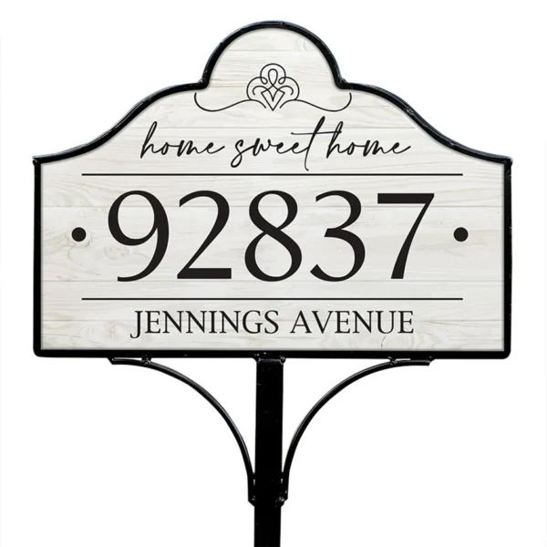 Personalized Magnetic Address Sign or Stake